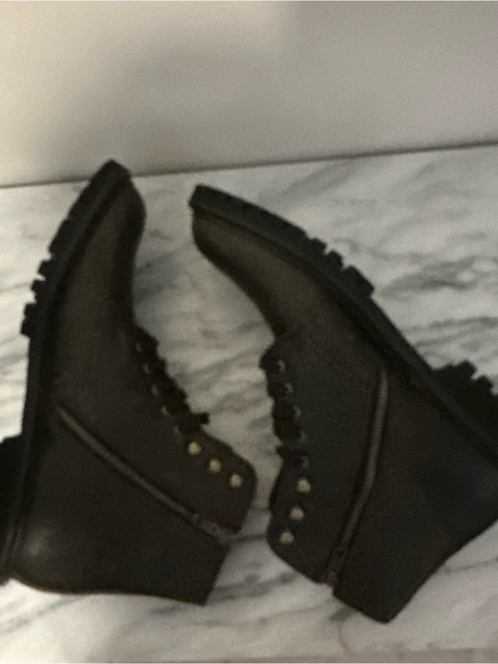 Allen Edmonds Hugo lug sole Men's Husk Leather Lace-Up Boot Brown sz 11D NEW - Picture 12 of 14